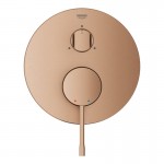 Shower tap Wall-mounted external part 3 way material: Brass mixer With plate without hand shower, hose and holder brushed warm sunset, color: Pink Gold surface: Brushed Wall-mounted - external part Shower tap Wall-mounted external part 3 way material: Brass mixer With plate without hand shower, hose and holder brushed warm sunset, color: Pink Gold surface: Brushed Wall-mounted - external part