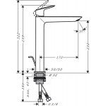 Wash basin tap Deck-mounted for free-standing washbasin material: Brass mixer With pop-up waste set 240 Fine, color: Chrome surface: Glossy Deck-mounted