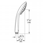 Τηλέφωνο ντους 3 ροών με γκρι δίσκο, χρώμα: Χρωμέ επιφάνεια: Γυαλιστερή Τηλέφωνα
