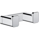 Hook double Flat wall mounted material: Brass 6,6x 2,1x3,6cm, color: Chrome surface: Glossy Hook double Flat wall mounted material: Brass 6,6x 2,1x3,6cm, color: Chrome surface: Glossy
