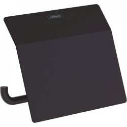 Paper holder with cover material: Brass, color: Black surface: Matt