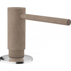 Dispenser επικαθήμενο,με δοχείο 300ml, oyster από γρανίτη συνθετικό επιφάνεια: Ματ, χρώμα: Καφέ Dispenser