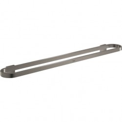 Πετσετοθήκη 60cm brushed hard graphite σταθερή από ορείχαλκο μονή, χρώμα: Γκρι επιφάνεια: Βουρτσισμένη