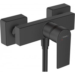 Shower tap Wall-mounted exposed material: Brass mixer without hand shower, hose and holder, color: Black surface: Matt