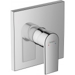 Shower tap Wall-mounted external part 1 way material: Brass mixer With plate without hand shower, hose and holder iBOX, color: Chrome surface: Glossy Wall-mounted - external part