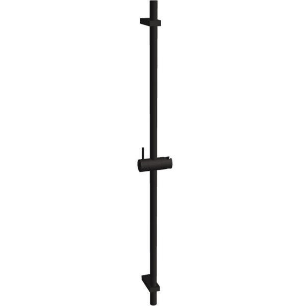 Βέργα ντους 75cm από ορείχαλκο Black Matt απλή, χρώμα: Μαύρο επιφάνεια: Ματ Βέργες ντους
