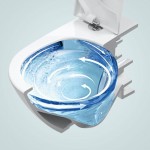 Σετ Λεκάνη επίτοιχη (κρεμαστή) υψηλής πίεσης + Κάλυμμα soft closing Rimless Wrapover κρυφή στήριξη white alpin, TwistFlush, Combi Pack,quick release 56x37 επιφάνεια: Γυαλιστερή, χρώμα: Λευκό Επίτοιχες ΥΠ