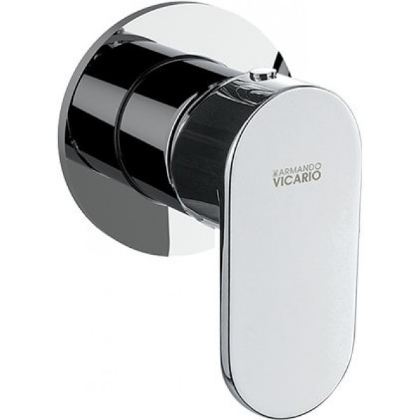 Shower tap Wall-mounted concealed - complete set 1 hole 1 way material: Brass mixer without hand shower, hose and holder, color: Chrome surface: Glossy Wall-mounted - external part Shower tap Wall-mounted concealed - complete set 1 hole 1 way material: Brass mixer without hand shower, hose and holder, color: Chrome surface: Glossy Wall-mounted - external part