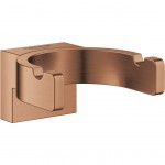 Hook double Flat wall mounted material: Brass brushed warm sunset, color: Pink Gold surface: Brushed Hooks Hook double Flat wall mounted material: Brass brushed warm sunset, color: Pink Gold surface: Brushed Hooks
