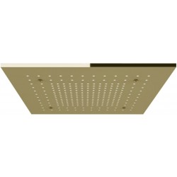 Κάλυμμα κεφαλής ντους Brass PVD 50,5x50,5 από ορείχαλκο, χρώμα: Χρυσό επιφάνεια: Γυαλιστερή Κεφαλές ντους