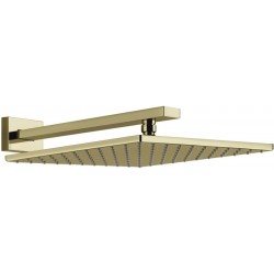 Shower head Wall-mounted 30x30 material: Brass, style: 1 spray, color: Gold surface: Glossy Overhead showers