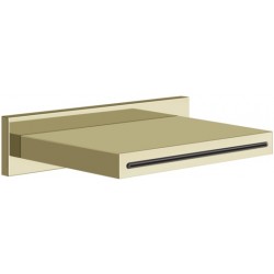Spout (Nozzle) 23,8cm Wall-mounted waterfall (cascatta) material: Brass, color: Gold surface: Glossy Bath spouts