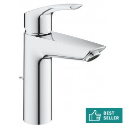 Μπαταρία νιπτήρος επικαθήμενη αναμεικτική από ορείχαλκο με βαλβίδα pop-up  M-Size, NEW, χρώμα: Χρωμέ επιφάνεια: Γυαλιστερή