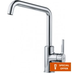 Kitchen tap Deck-mounted material: Brass, color: Chrome surface: Glossy Deck-mounted