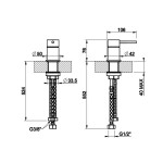 Wash basin tap Switch Deck-mounted material: Inox, color: Black surface: Brushed Mixers Wash basin tap Switch Deck-mounted material: Inox, color: Black surface: Brushed Mixers