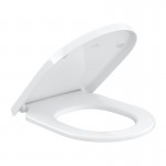 Κάλυμμα λεκάνης soft closing Wrapover Quick release, white aplin, AntiBacterial, χρώμα: Λευκό Καλύμματα