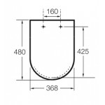 Wall-mounted toilet & toilet seat soft closing, style: Wrapover hidden fixation Rimless 56x37 surface: Glossy, color: White Wall-mounted Wall-mounted toilet & toilet seat soft closing, style: Wrapover hidden fixation Rimless 56x37 surface: Glossy, color: White Wall-mounted