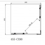 Καμπίνα ντουζιέρας τετράγωνη 90x90x185 6mm ανοιγόμενη Safe Clean glass επιφάνεια: Γυαλιστερή, χρώμα: Χρωμέ Τετράγωνες Καμπίνα ντουζιέρας τετράγωνη 90x90x185 6mm ανοιγόμενη Safe Clean glass επιφάνεια: Γυαλιστερή, χρώμα: Χρωμέ Τετράγωνες