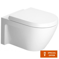 Σετ Λεκάνη επίτοιχη (κρεμαστή) υψηλής πίεσης + Κάλυμμα soft closing Wrapover κρυφή στήριξη με χείλος White Alpin 54x37 επιφάνεια: Γυαλιστερή, χρώμα: Λευκό Επίτοιχες ΥΠ