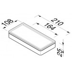 Shelve 21x10,8 material: Brass, color: White surface: Matt Shelves Shelve 21x10,8 material: Brass, color: White surface: Matt Shelves