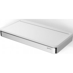 Ράφι μπάνιου 21x10,8 από ορείχαλκο, χρώμα: Λευκό επιφάνεια: Ματ Ράφια μπάνιου 