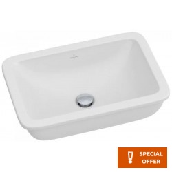 Νιπτήρας υποκαθήμενος 54x34 από πορσελάνη White Alpin (60x40,5) χωρίς υπερχείλιση, χρώμα: Λευκό επιφάνεια: Γυαλιστερή