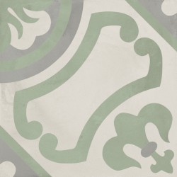 Patchwork tile 20x20 Italy, shape: Square 1st choice surface: Matt naturale, Giglio, 9mm, hue: Green Patchworks