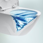 Wall-mounted toilet & toilet seat soft closing, style: Wrapover hidden fixation Self-Cleaning / Rimless White Alpin AntiBacterial CeramicPlus TwistFlush 56x37 surface: Glossy, color: White Wall-mounted Wall-mounted toilet & toilet seat soft closing, style: Wrapover hidden fixation Self-Cleaning / Rimless White Alpin AntiBacterial CeramicPlus TwistFlush 56x37 surface: Glossy, color: White Wall-mounted