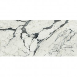 Floor tiles 119,7x239,7 Italy glossy, 10mm, style: marble 1st choice rettificato surface: Glossy, hue: White/Grey Plain tiles
