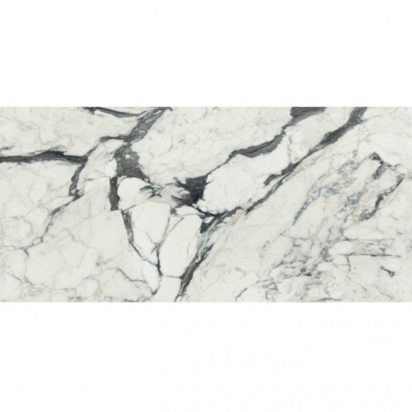 Floor tiles 119,7x239,7 Italy glossy, 10mm, style: marble 1st choice rettificato surface: Glossy, hue: White/Grey Plain tiles