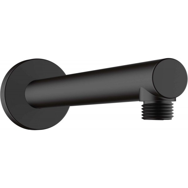 Arm 24cm Wall-mounted material: Brass, color: Black surface: Matt Shower arms