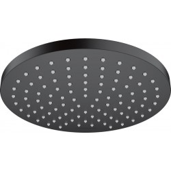 Shower head Wall-mounted / Ceiling-mounted 20,5x20,5 material: Brass, style: 1 spray Ecosmart 200, color: Black surface: Matt