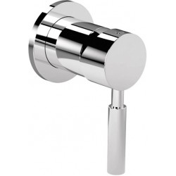 Shower tap Wall-mounted concealed - complete set 1 hole 1 way material: Brass mixer without hand shower, hose and holder, color: Chrome surface: Glossy