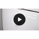 Σετ Λεκάνη επίτοιχη (κρεμαστή) με ντους υψηλής πίεσης + Κάλυμμα Wrapover απλή με αυτοκαθαρισμό ζεστό και κρύο νερό 54x40 επιφάνεια: Γυαλιστερή, χρώμα: Λευκό Επίτοιχες με ντους